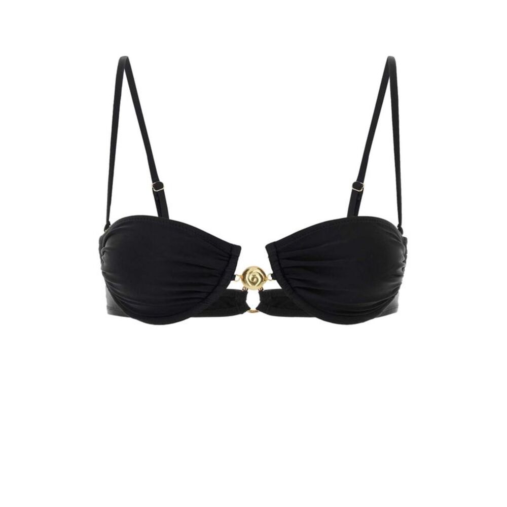 Reina Olga Women Black Stretch Nylon Hammond 2.0 Bikini Top